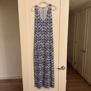 Lilly Pulitzer Blue and White Maxi Dress